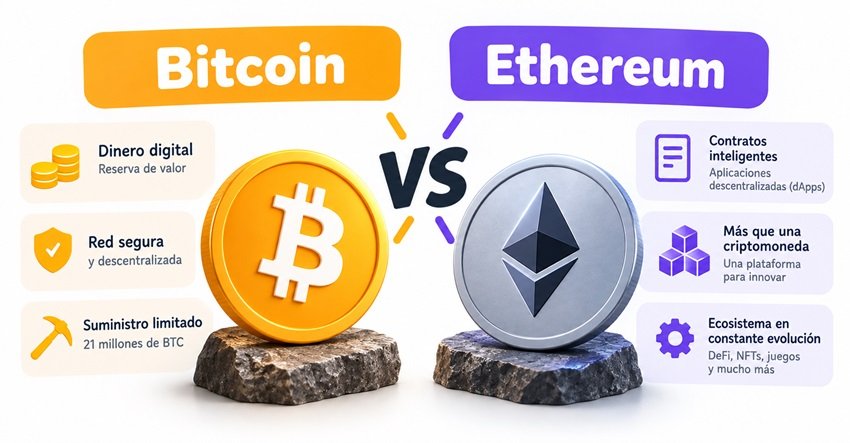 Bitcoin y Ethereum